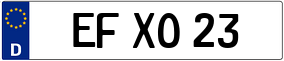 Trailer License Plate